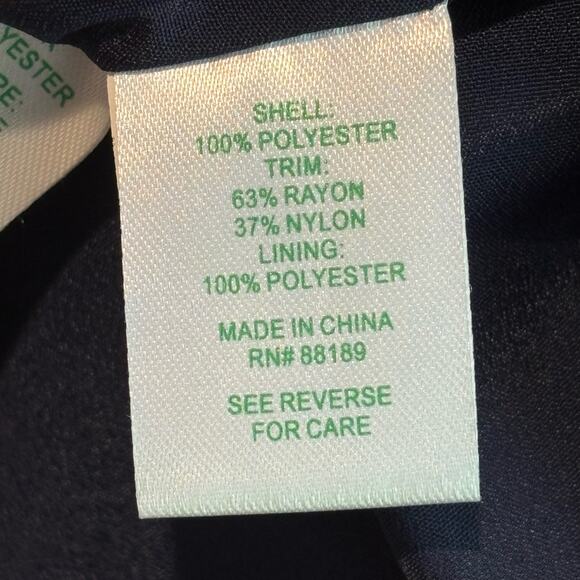 Lilly Pulitzer Amenna Flounce Sleeve Top in Navy - size 2 - Picture 6 of 7